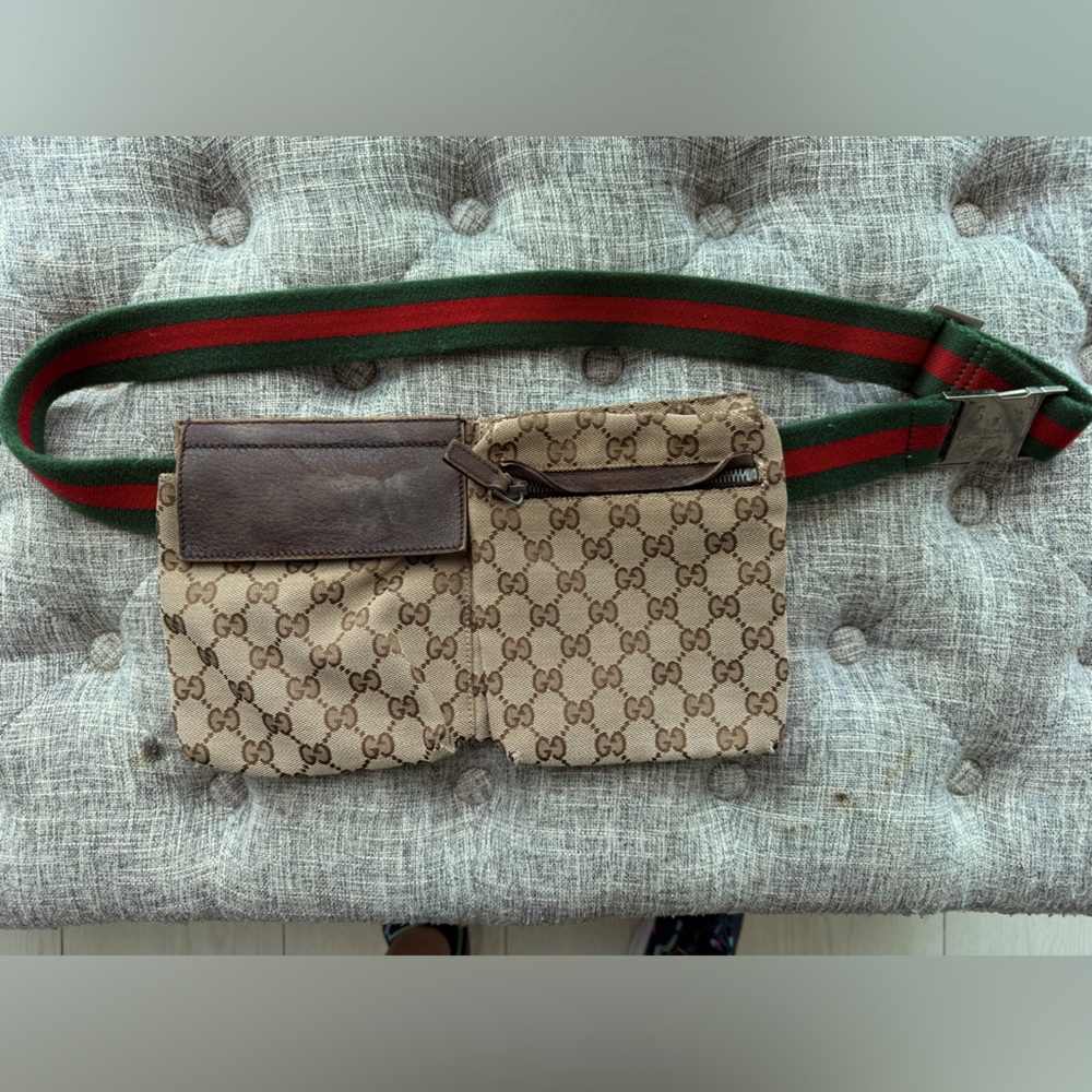 Authenticated Gucci Waist Belt Bum Bag Crossbody Shoulder Bag Carryall Tote